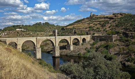 roman bridge in spain